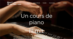 Desktop Screenshot of mon-cours-de-piano.com