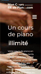 Mobile Screenshot of mon-cours-de-piano.com